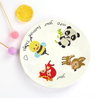 Obrázok z Diamantové maľovanie pre deti samolepky -  mix zvieratiek