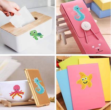 Obrázok z Diamantové maľovanie pre deti samolepky - morský svet 