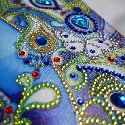 Obrázok z Diamantové maľovanie deluxe - páv 