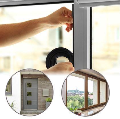 Obrázok z Samolepiace tesnenie do okien a dverí  -  čierne