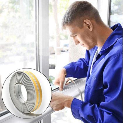 Obrázok z Samolepiace tesnenie do okien a dverí 2,5 m -  sivé