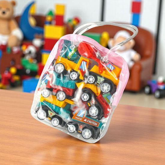 Obrázok z Sada 6 naťahovacích autíčok v priehľadnej taške