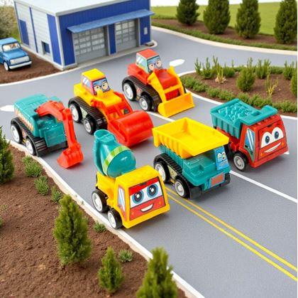 Obrázok z Sada 6 naťahovacích autíčok v priehľadnej taške