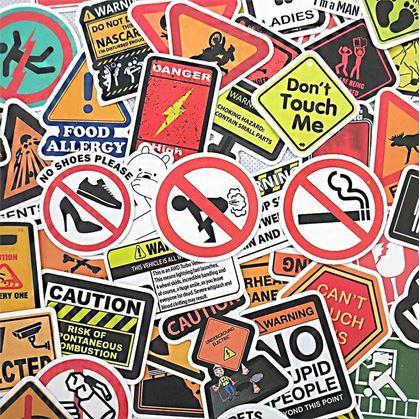 Obrázok z Vtipné a varovné samolepky 49 ks