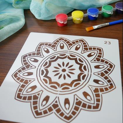 Obrázok z Šablóny na maľovanie mandál 10 ks