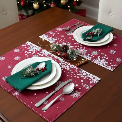 Obrázok z Vianočné prestieranie - vločky