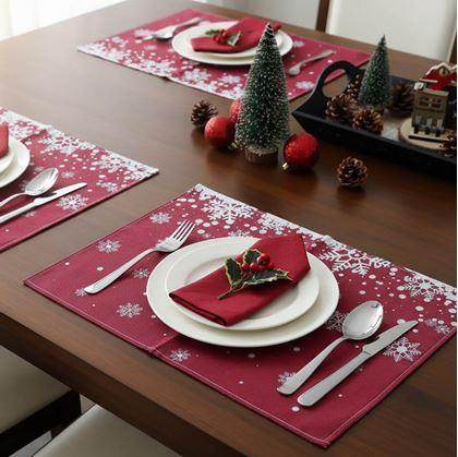 Obrázok z Vianočné prestieranie - vločky