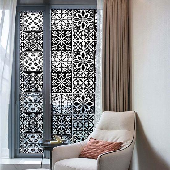 Obrázok z Dekoratívna fólia na okno - vintage mozaika