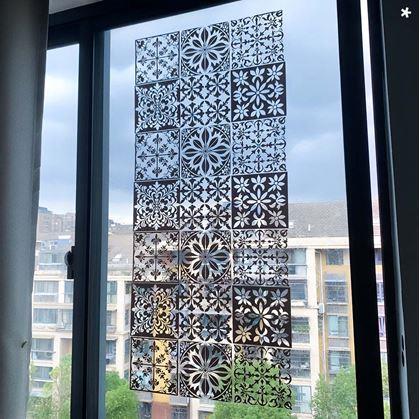 Obrázok z Dekoratívna fólia na okno - vintage mozaika