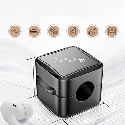 Obrázok z Magnetické nalepovacie držiaky na káble 6 ks