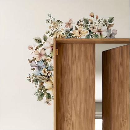 Obrázok z Kvetinová nástenná samolepka