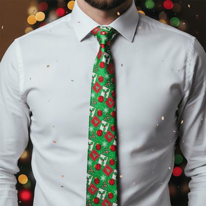 Obrázok z Vianočná kravata - zelená