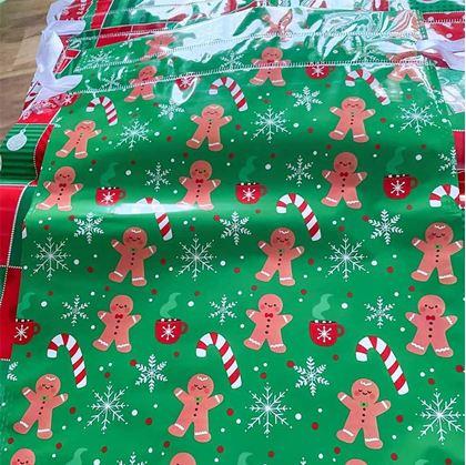 Obrázok z Vianočné darčekové baliace vrecko so šnúrkou - 42x29 cm