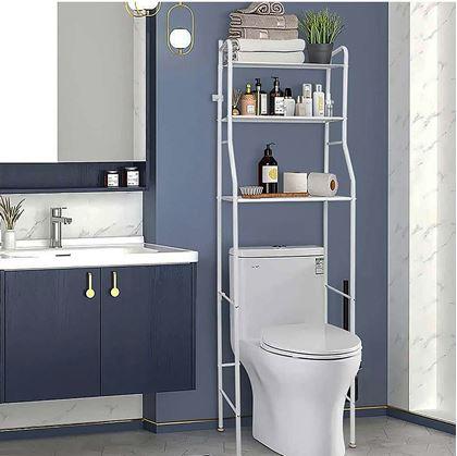 Obrázok z Policový regál nad toaletu - biely
