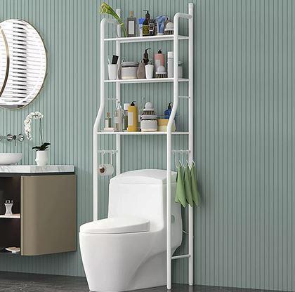 Obrázok z Policový regál nad toaletu - biely