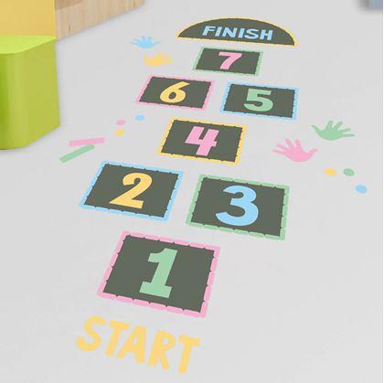 Obrázok z Nálepky na podlahu - skákací panák