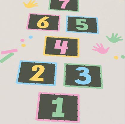 Obrázok z Nálepky na podlahu - skákací panák