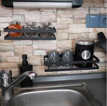 Obrázok z Kovová nástenná skladacia polica 25 m