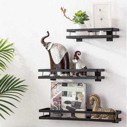 Obrázok z Kovová nástenná skladacia polica 30 cm