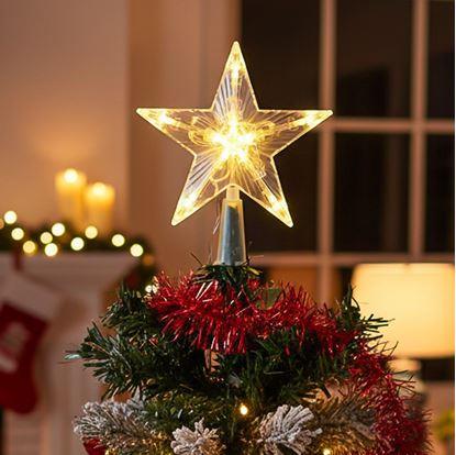 Obrázok Vianočná svietiaca hviezda na stromček