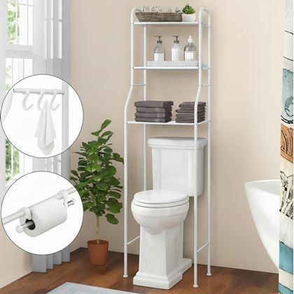 Obrázok z Policový regál nad toaletu - biely