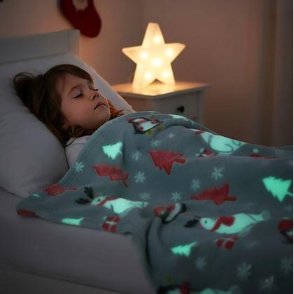 Obrázok z Vianočná svietiaca deka