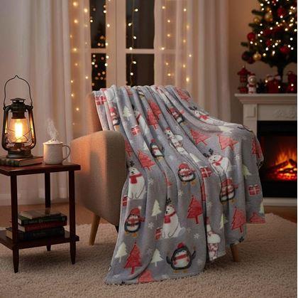 Obrázok z Vianočná svietiaca deka