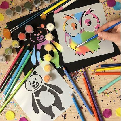 Obrázok z Šablóny zvieratiek na maľovanie 13x13 cm 12 ks