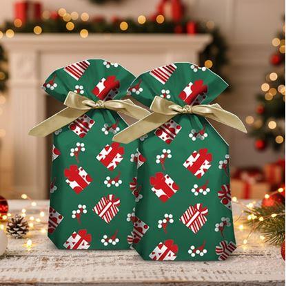 Obrázok Darčekové sáčky s mašľou 10 ks - L