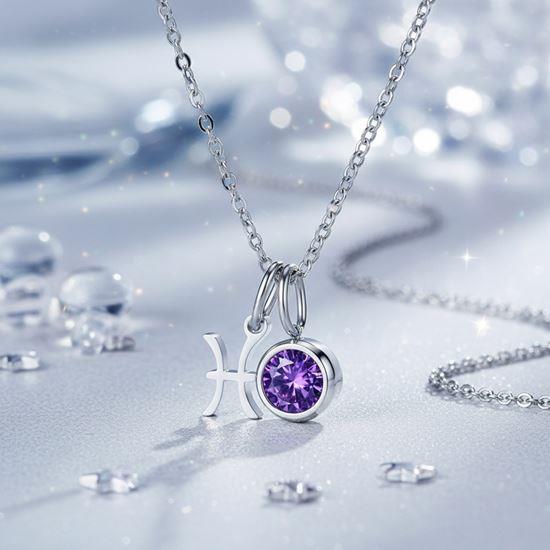 Obrázok z Retiazka s príveskom znamenia zverokruhu - Ryby