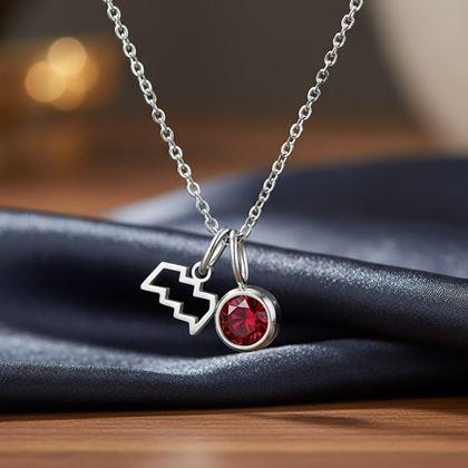 Obrázok z Retiazka s príveskom znamenia zverokruhu - Vodnár