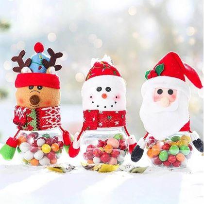 Obrázok z Vianočná dóza na sladkosti -  snehuliak