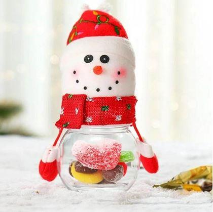 Obrázok z Vianočná dóza na sladkosti -  snehuliak