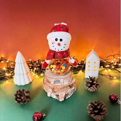 Obrázok z Vianočná dóza na sladkosti -  snehuliak