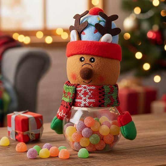 Obrázok z Vianočná dóza na sladkosti -  sobík