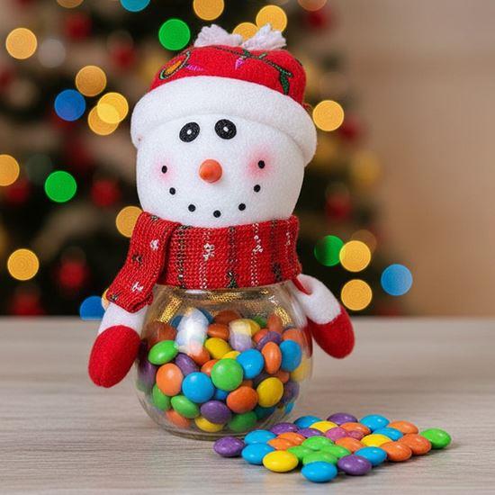 Obrázok z Vianočná dóza na sladkosti -  snehuliak