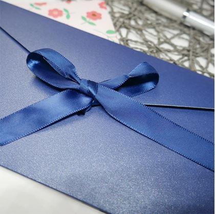 Obrázok z Darčeková obálka so stužkou -  modrá