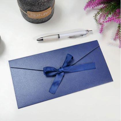 Obrázok z Darčeková obálka so stužkou -  modrá