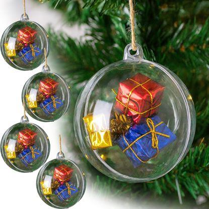 Obrázok Číre vianočné ozdoby 5 ks - plniteľné