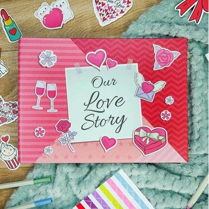 Obrázok z Zážitkový denník/fotoalbum pre páry + kreatívna sada samolepiek