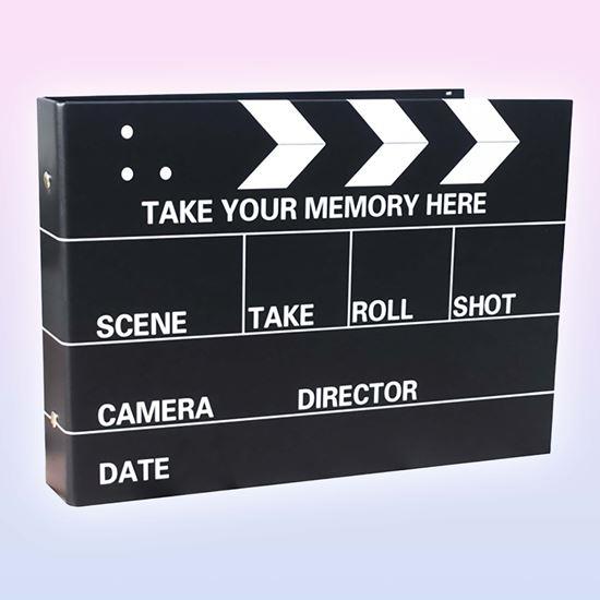 Obrázok z Zážitkový denník/fotoalbum filmová klapka + kreatívna sada samolepiek