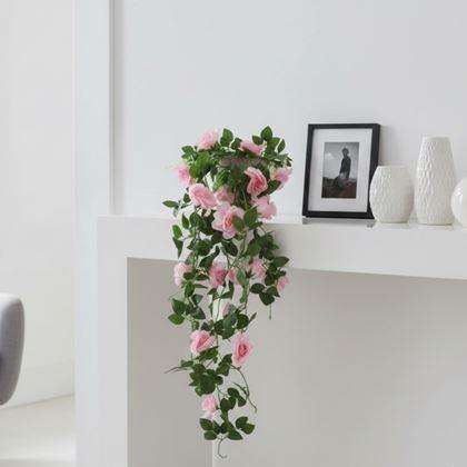 Obrázok z Umelá previsnutá kvetina 90 cm -  ružová