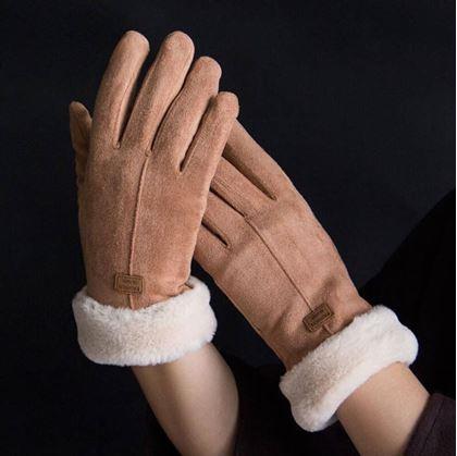 Obrázok z Rukavice s kožúškom  -  hnedé
