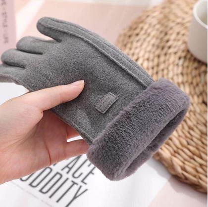 Obrázok z Rukavice s kožúškom  -  šedé