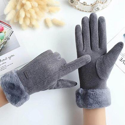 Obrázok z Rukavice s kožúškom  -  šedé