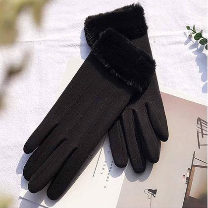 Obrázok z Rukavice s kožúškom  -  čierne