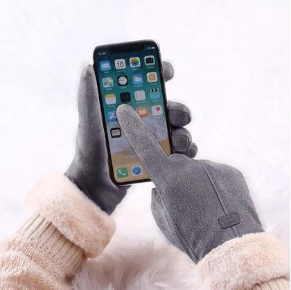 Obrázok z Rukavice s kožúškom  -  šedé