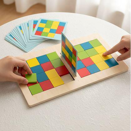 Obrázok z Drevená hra tangram pre dvoch