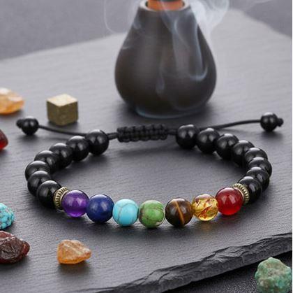 Obrázok z Minerálny náramok siedmych čakier