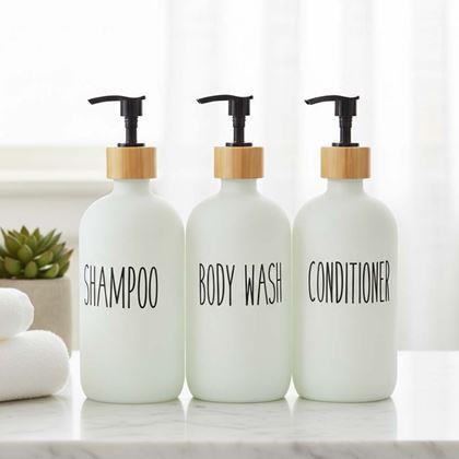 Obrázok z Dávkovače do kúpeľne na šampón, kondicionér a sprchový gél